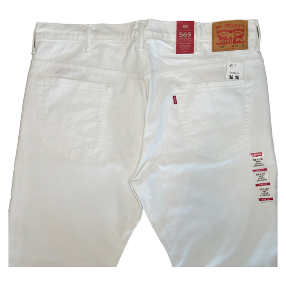 Levi Strauss & Co. 569 Loose Straight White Jeans 38x30 - Picture 5 of 10